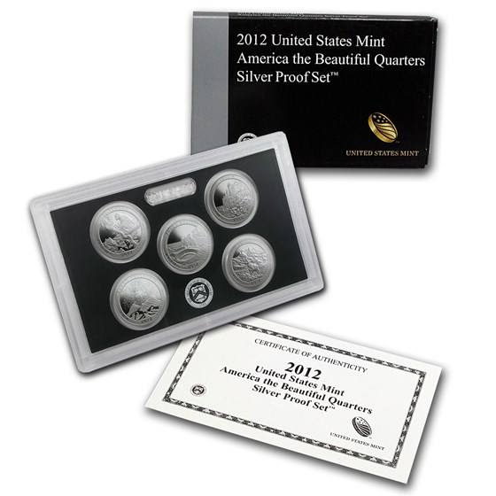 2012 America the Beautiful Quarters Silver Proof Set 2012 America the Beautiful Quarters Silver Proof Set